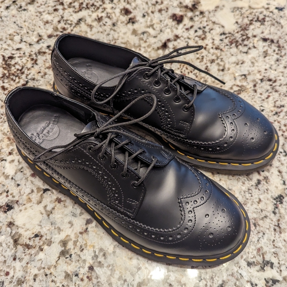 Dr. Martens Black Wingtip Brogues